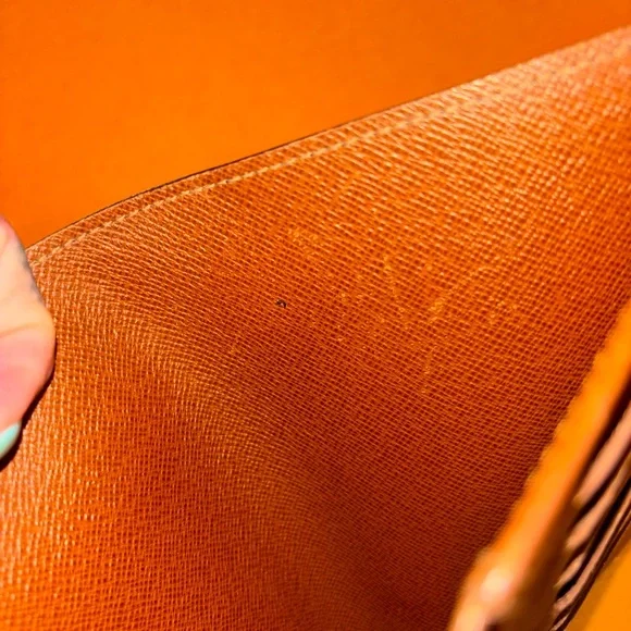 Louis Vuitton Brown and Gold Monogram trifold wallet - Picture 5 of 6